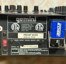 Load image into Gallery viewer, Gemini PS-924 Platinum Series DJ Mixer Stereo Preamp Mixer Powers On, Vintage