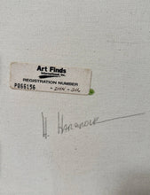 Load image into Gallery viewer, E9- Vintage H. Hargrove "Teeing Off" Art Framed Print On Canvas HAND SIGNED