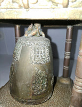 Load image into Gallery viewer, Vintage Oriental Solid Brass Gong Bell Prayer Pagoda Temple 10”