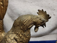 Load image into Gallery viewer, Vintage Brass Fighting Rooster Figurines/Bookends Made in Japan