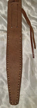 Load image into Gallery viewer, Vintage Fixed Blade Hunting Knife Stag Antler Handle Leather Sheath Unmarked