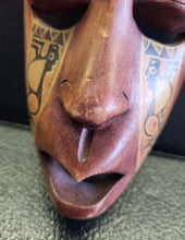 Load image into Gallery viewer, Hand Carved Indonesian Lombok Folk Art Wooden Painted Mask Theater Dance Tribal