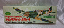 Load image into Gallery viewer, Guillow's Supermarine Spitfire Mk-I Kit 504 Flying Model Kit Sealed Balsa 1976