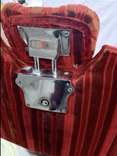 Load image into Gallery viewer, Antique 1920’s Koken White Porcelain Barber Chair Red Velvet, St. Louis