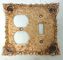 Load image into Gallery viewer, Vintage 1970 Florenza of California Gold Gilt Wall Outlet & Switch Plate Covers