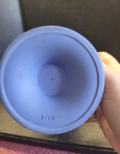 Load image into Gallery viewer, Antique WEDGWOOD Jasperware Athena GREEK GODDESS Urn Vase 6" Blue dip