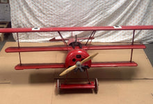 Load image into Gallery viewer, Giant 70” Fokker Dr. I Red Baron WWI Triplane 1/4 Scale Model RC Plane Untested