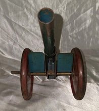 Load image into Gallery viewer, Vintage 1950’s WWII Toy Artillery Cannon Folding Pressed Steel Tin Howitzer