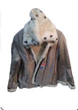 Load image into Gallery viewer, Vintage City Furs Of London Rabbit Fur Jacket Ivory/Brown Spotted Short Coat