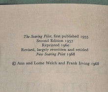 Load image into Gallery viewer, Signed 1968 New Soaring Pilot Ann & Lorne Welch 1st Ed DJ Gliding History Marfa