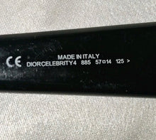 Load image into Gallery viewer, Christian Dior Celebrity 4 885 Black Sunglasses Gray Lenses Italy 57-14 125