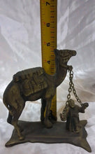 Load image into Gallery viewer, Vintage Brass Camel With Rider Over 4” Tall Rider Over 2” Tall Great Detail A8