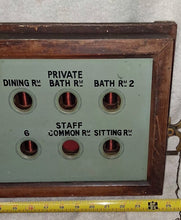 Load image into Gallery viewer, Antique BUTLER Call Box Bell Annunciator Servent 16 Rooms, Complete