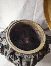 Load image into Gallery viewer, Vintage China bronze FengShui wealth Lucky dragon beast incense burner censer