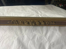 Load image into Gallery viewer, #201 Ornate Antique Gold Wood Framed Accent Mirror 30.5“ X 28“.