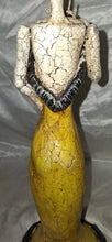 Load image into Gallery viewer, Day of the Dead La Catrina Skeleton Lady Figurine Yellow Dress Resin Statue 13"