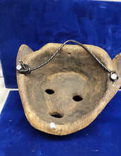 Load image into Gallery viewer, VINTAGE NEPALESE Dancing SHAMANS WOODEN MASK MASQUE DE DANSE 1930!!
