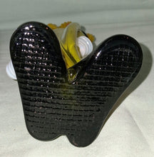 Load image into Gallery viewer, Vintage Murano Italy Art Glass Clown Figurine Yellow Top Hat 8” Label