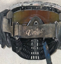 Load image into Gallery viewer, Virtue VIO Contour Paintball Mask Goggles Blue Mirror Thermal Lens Black/White