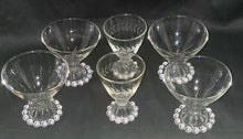 Load image into Gallery viewer, Anchor Hocking Berwick Boopie Mixed Sherbet Dessert Cups Lot 6, 4 Clear 2 Etched