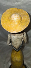 Load image into Gallery viewer, Day of the Dead La Catrina Skeleton Lady Figurine Yellow Dress Resin Statue 13"