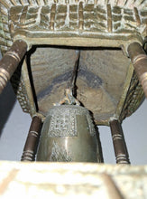 Load image into Gallery viewer, Vintage Oriental Solid Brass Gong Bell Prayer Pagoda Temple 10”