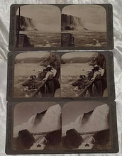 Load image into Gallery viewer, Set of 14 Antique STEREO-VIEW Cards Of Niagara Falls New York