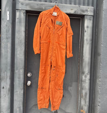 Load image into Gallery viewer, USAF USN 1971 CPU-28/P Flying Flight Suit Orange Vietnam Era Coverall 40R