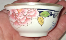 Load image into Gallery viewer, Chinese Gongfu Tea Set Gaiwan 6 Cups .999 Fine Silver Peony Porcelain Box COA