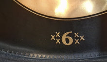Load image into Gallery viewer, West Point 6X Black Cowboy Hat Size 7 1/4 (58) Buffalo Felt Western Hat USA