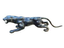 Load image into Gallery viewer, Large monumental Life Size Painted Bronze Black Panther Statue 66” !!