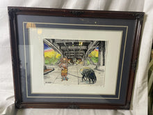 Load image into Gallery viewer, Large Framed Seattle Artist, Jon Strongbow “Dawn Patrol” Signed & Numbered