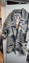 Load image into Gallery viewer, Pioneer Wear South Western Aztec Woman's, Size XL Long Coat Wool Gray Beige