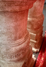 Load image into Gallery viewer, Pair of Large Heavy Vintage Drum Band Plaster Pedestals Column Bases, 40” H