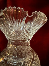 Load image into Gallery viewer, RARE Waterford Master Cutter Crystal Vase 13.25” Fan & Wedge New w/Box (Half)