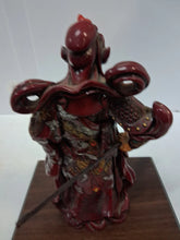 Load image into Gallery viewer, Guan Yu Guan Gong Kuan Kung God of Wealth & War Resin Statue Figurine W Base 10"