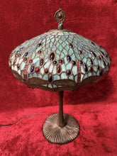 Load image into Gallery viewer, Unique Designed Tiffany Style Dragonfly, Motif Table Lamp Stained Glass