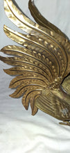 Load image into Gallery viewer, Vintage Brass Rooster Figurines Set of 2 Fighting Cocks Mid Century