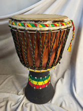 Load image into Gallery viewer, African Hand-carved Professional Djembe Drum 19x10 10lbs
