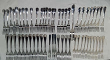 Load image into Gallery viewer, Christofle Perles Acier Flatware Set France 178 Pieces w Christofle Storage Case