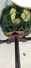 Load image into Gallery viewer, Stained Glass Parrot Lamp Tiffany Style Green Bird Accent Light Works