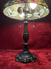 Load image into Gallery viewer, Unique Designed Tiffany Style Dragonfly, Motif Table Lamp Stained Glass