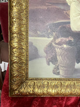 Load image into Gallery viewer, WINDING THE SKEIN by Lord Frederic Leighton 44x27 Canvas in Gold Ornate Frame