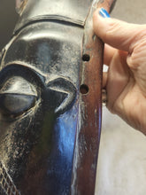 Load image into Gallery viewer, Vtg Hand Carved African Art Tribal Wooden Mask Ghana af1027