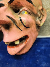 Load image into Gallery viewer, MEXICAN GUERRERO FOLK ART ATQ MAN HEAD CARVED WOOD DANCE MASK