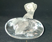 Load image into Gallery viewer, Lalique Frosted Art Glass Nude Dancer With Raised Arms Figurine Signed 9.5" Tall
