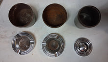 Load image into Gallery viewer, VTG Art Deco Chrome Slag Glass Ashtray Smoking Stand/Table Electric Lighter Lamp