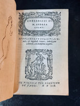 Load image into Gallery viewer, RARE 1559 : CHEREBIZZI DI M. ANDREA CALMO - Cherebizzi SVPPLIMENTO DELLE PIACE