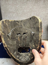 Load image into Gallery viewer, MEXICAN GUERRERO FOLK ART ATQ MAN HEAD CARVED WOOD DANCE MASK