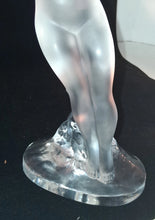 Load image into Gallery viewer, Lalique Frosted Art Glass Nude Dancer With Raised Arms Figurine Signed 9.5" Tall